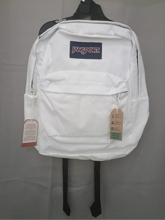 Jansport Handbags - Jansport White Classic Daypack with Black Accents